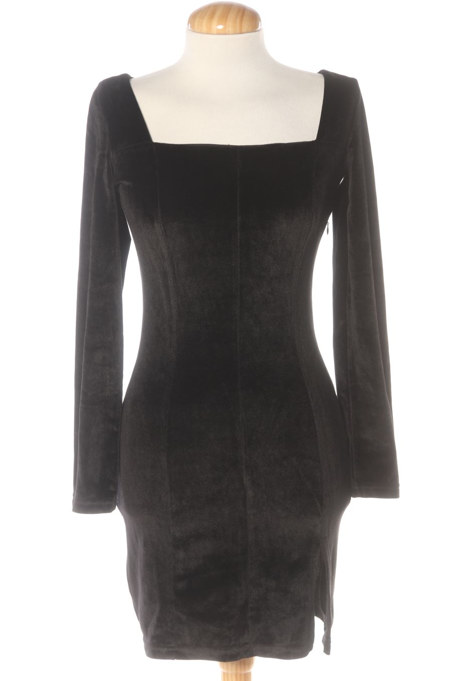 Vestido casual de PERCENTIL de la talla M, de color negro de terciopelo