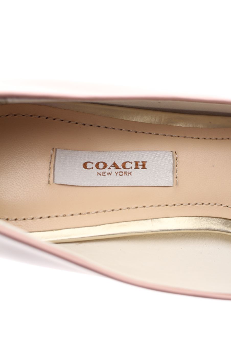 Zapatos de tacon de Coach de la talla 40, de color rosa de