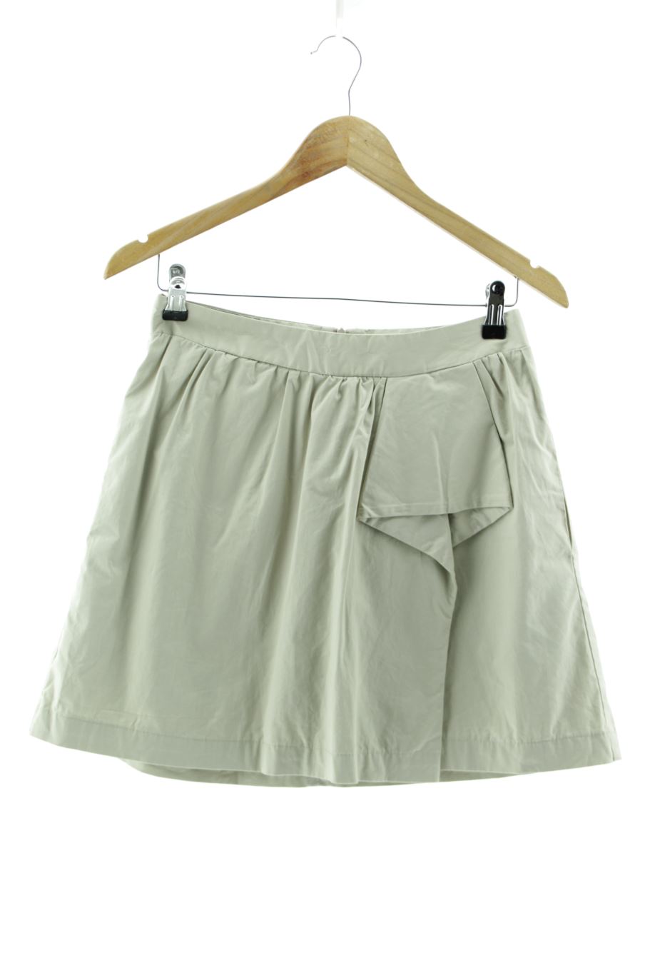 Aufwändiger Rock von Zara Größe M, Farbe Beige, für
