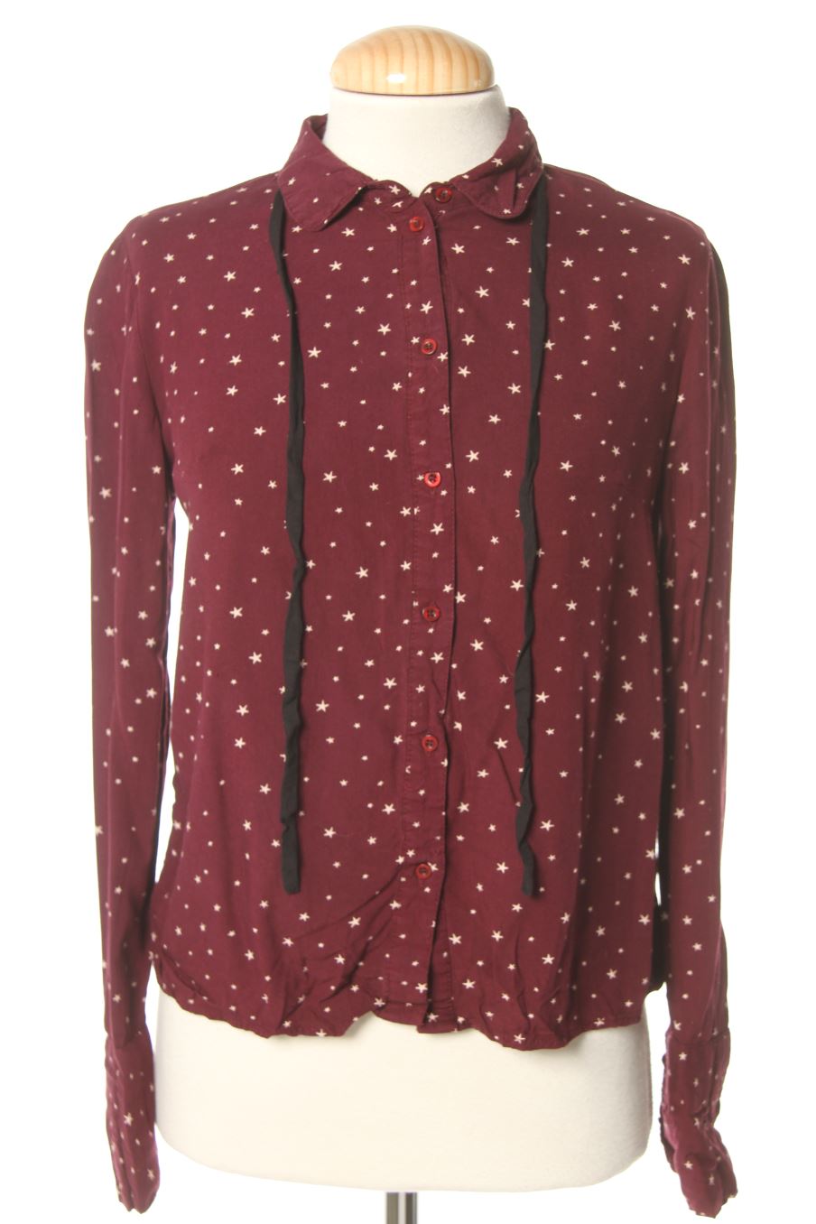 Camisa de Bershka de la talla XS, de color morado