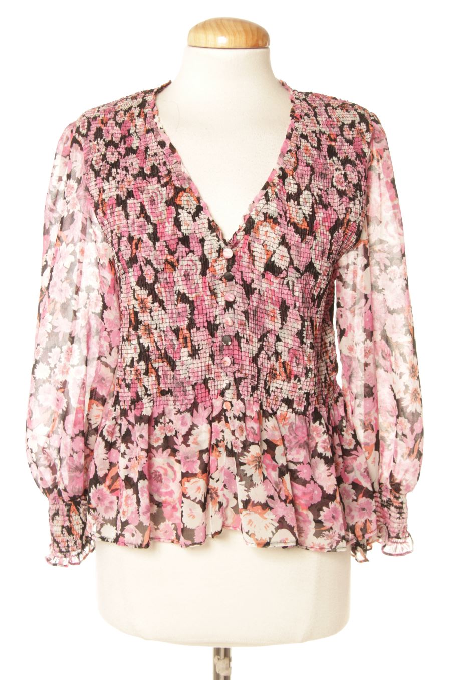 Zara blouse fleurie clearance