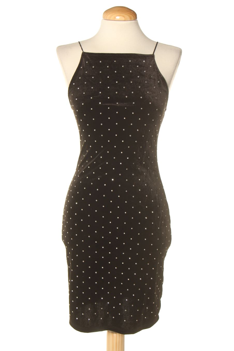 Vestido elegante de H&M de la talla S, de color estampado de terciopelo