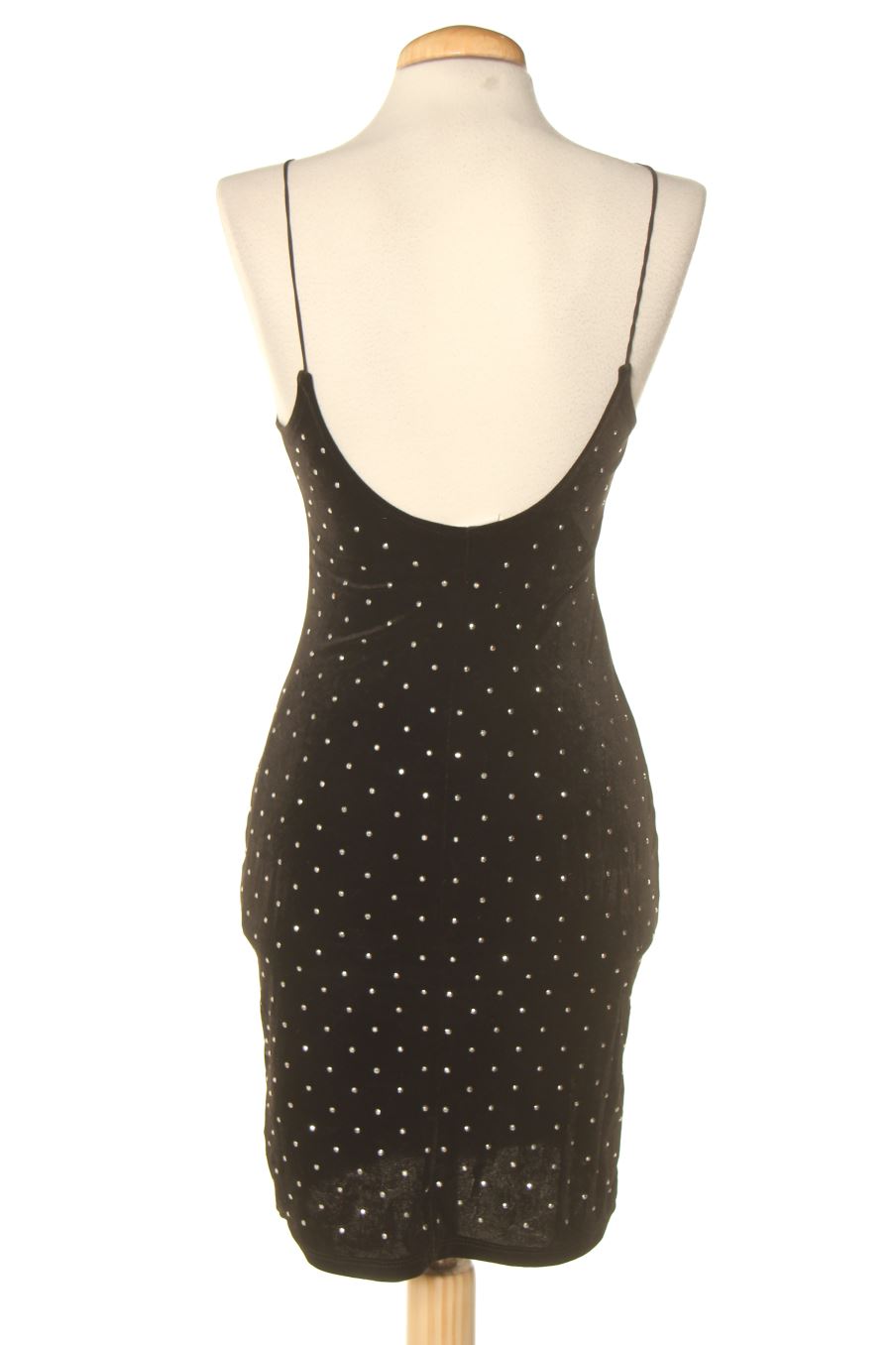 Vestido elegante de H&M de la talla S, de color estampado de terciopelo