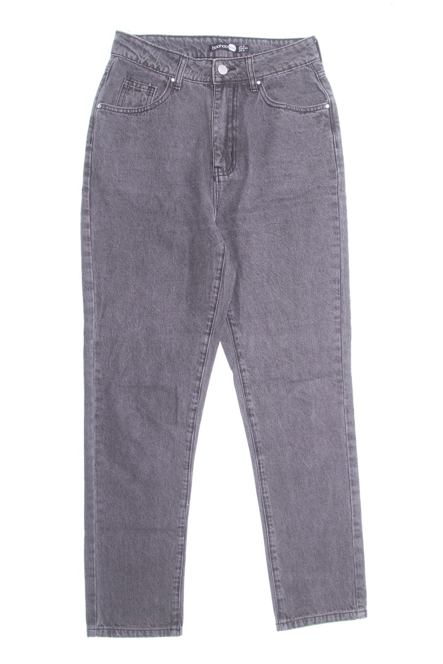 Jeans Boohoo de la taille 34, de couleur gris de denim