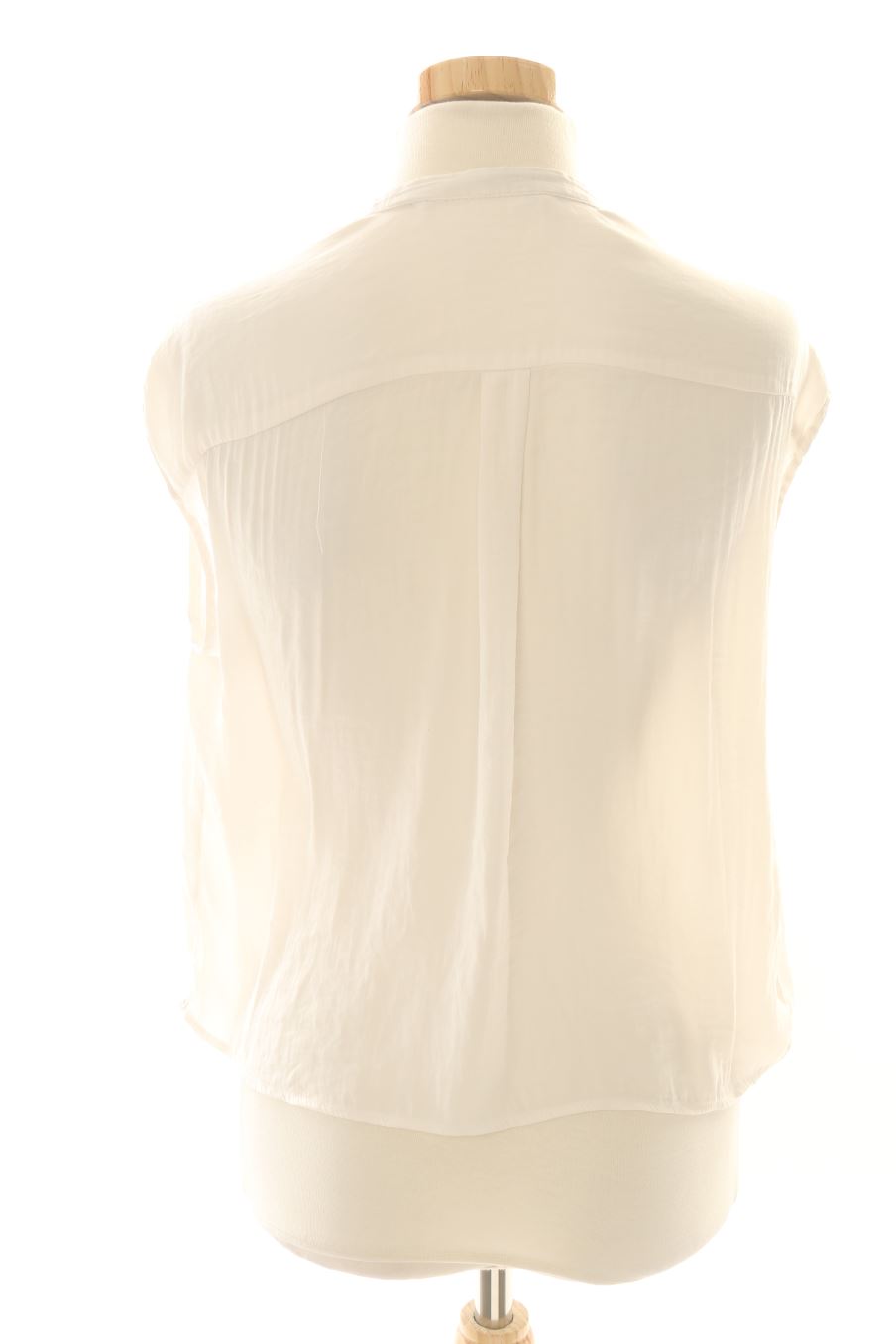 Camisa sin mangas de Trafaluc de la talla XS, de color blanco