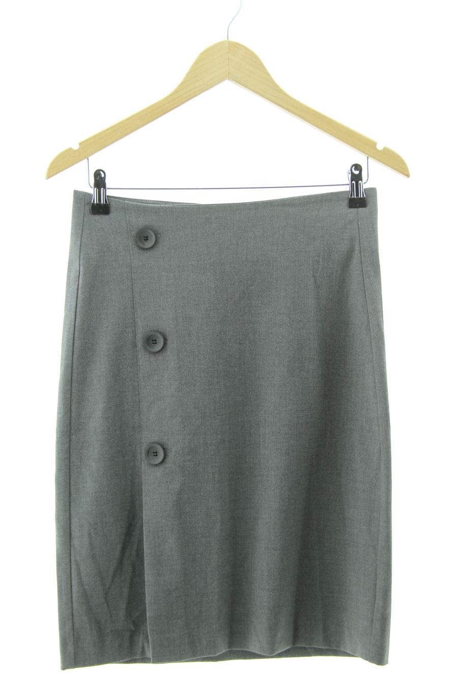 Jupe Bershka de la taille S, de couleur gris