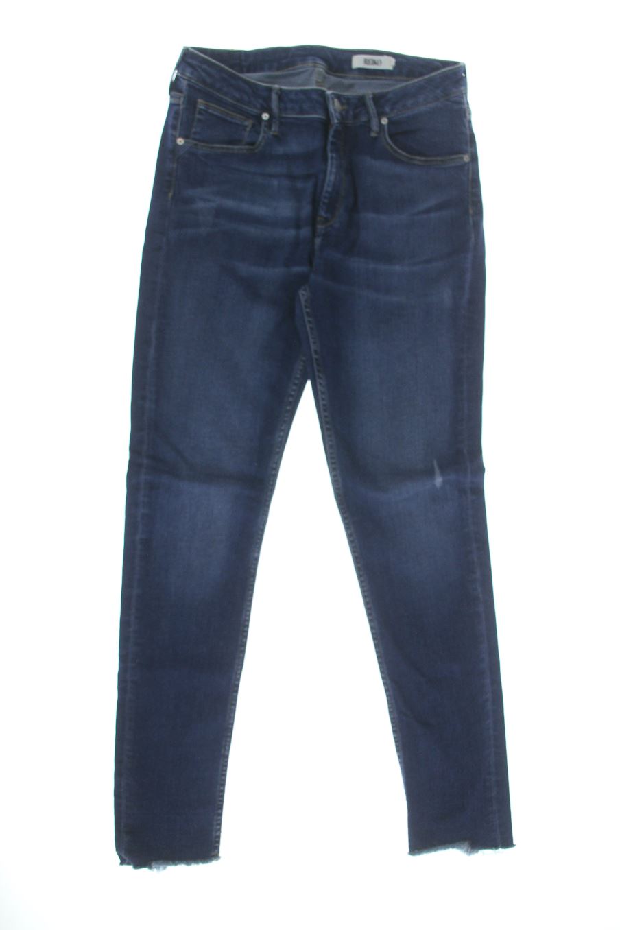 Jeans Reiko de la taille 42, de couleur bleu marine de denim