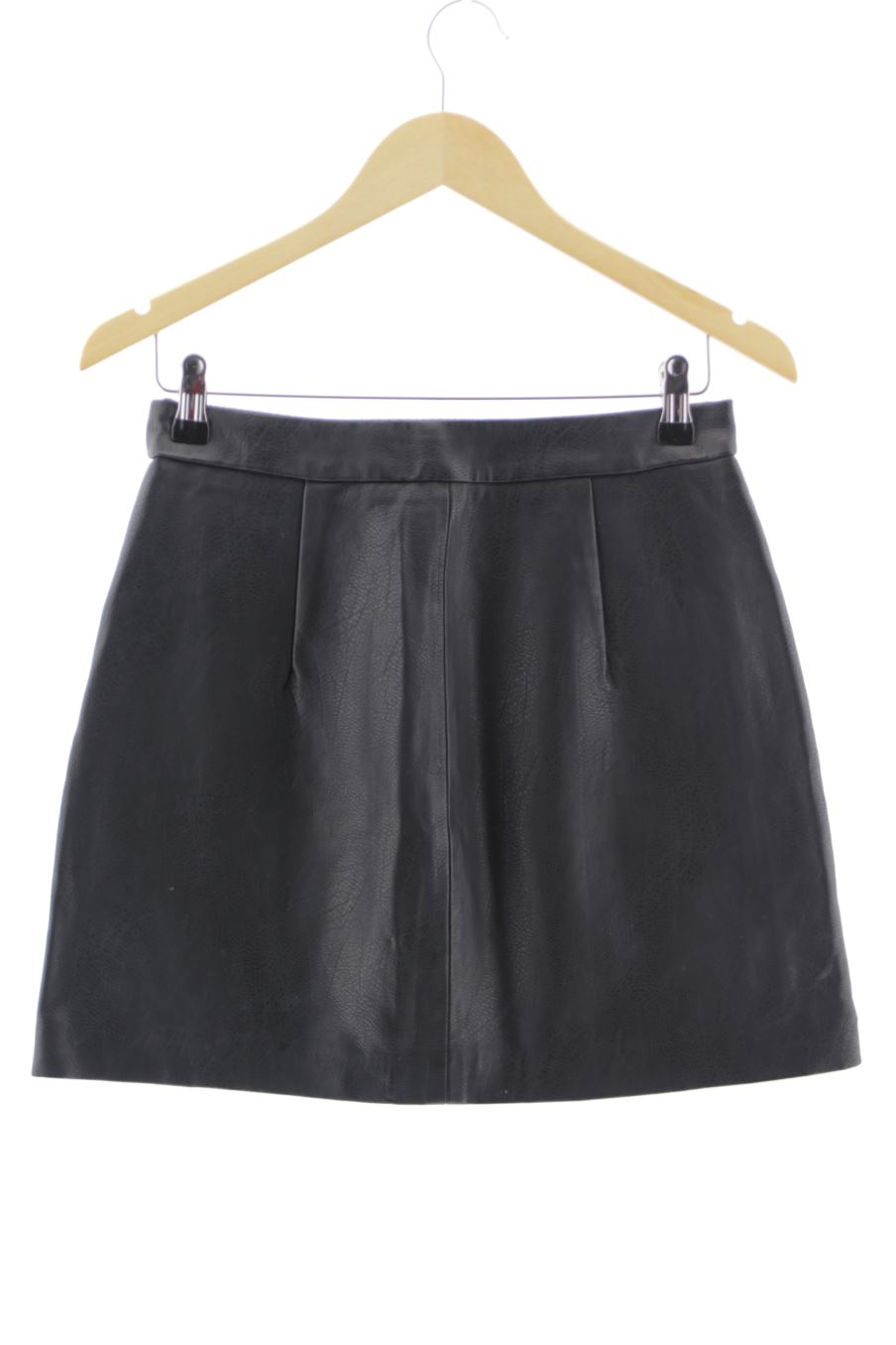 Faldas de Stradivarius de la talla 38, de color negro de sintético