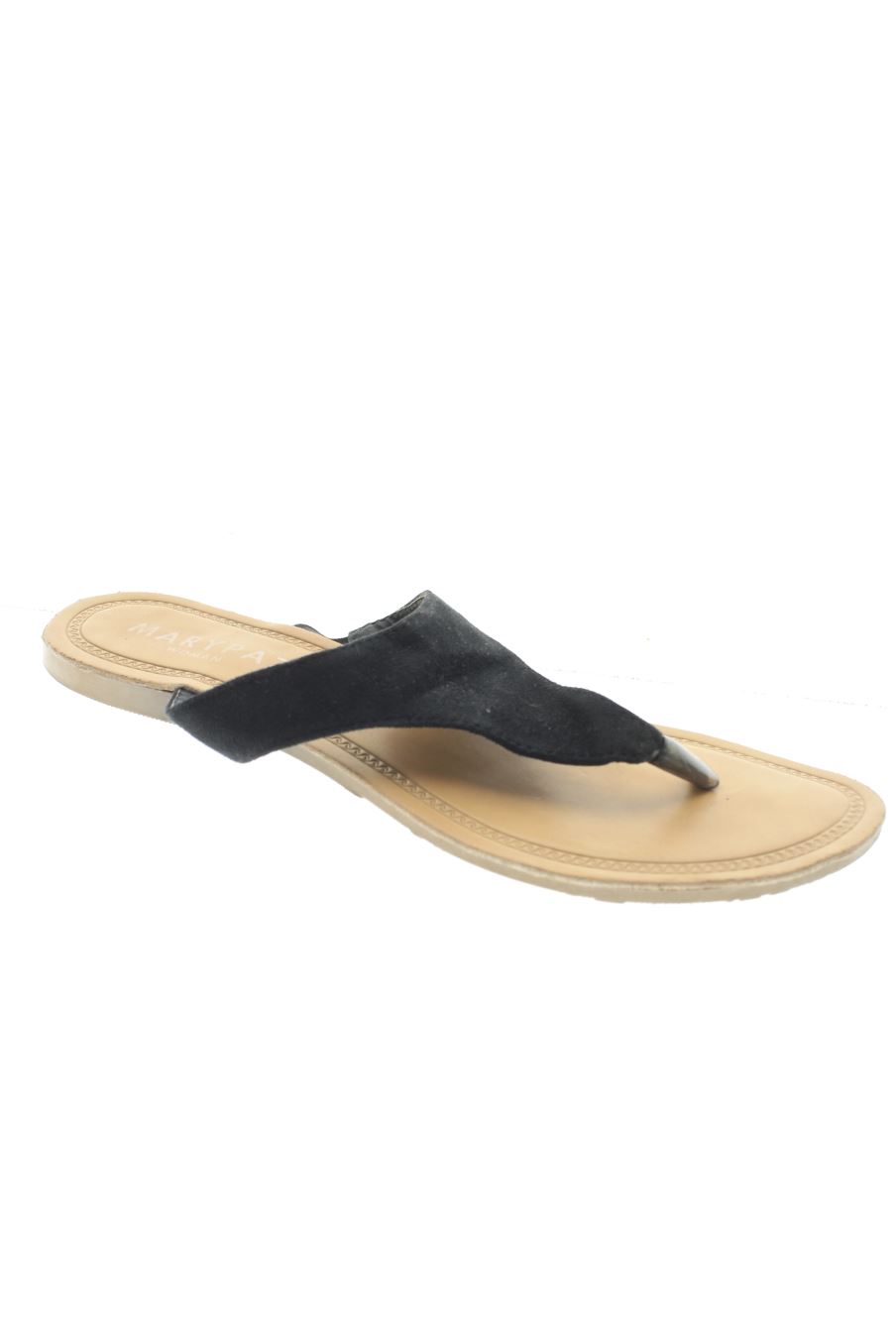 Sandalias planas de Marypaz de la talla 37, de color negro de