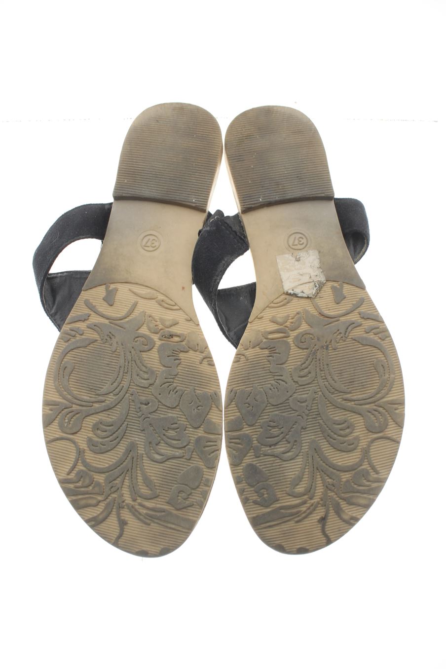 Sandalias planas de Marypaz de la talla 37, de color negro de
