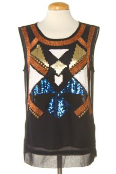 Camisa sin mangas L Desigual