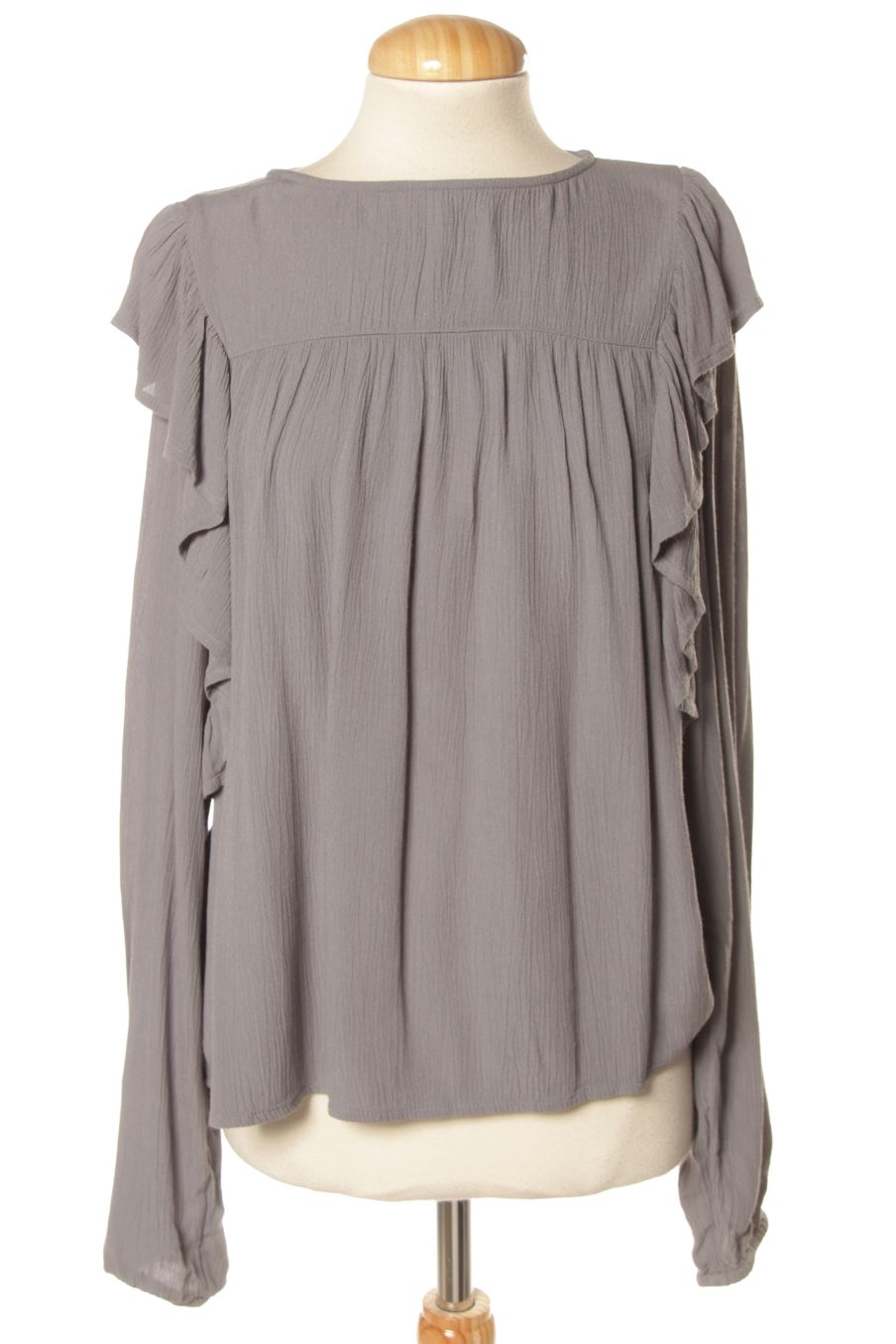 Blouse à manches longues Mango de la taille M, de couleur bleu