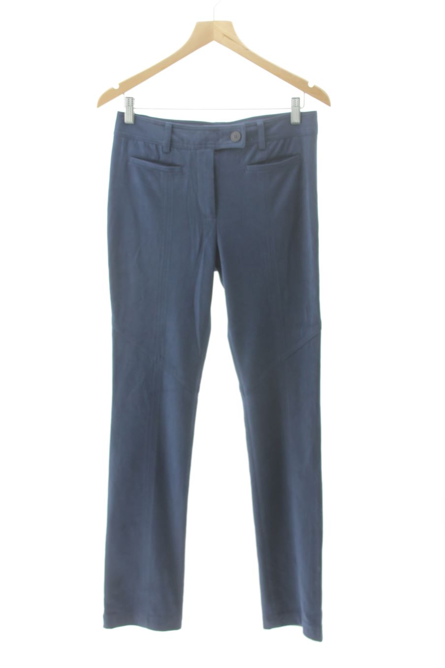 Pantalon Adolfo Dominguez de la taille 38, de couleur bleu marine de velours