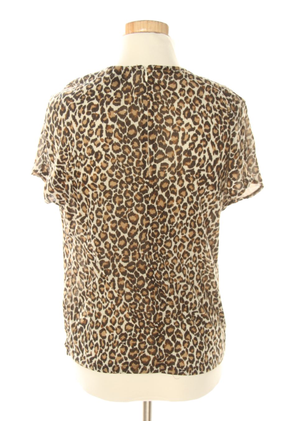 Blusa de manga corta de Mango de la talla S, de color animal print