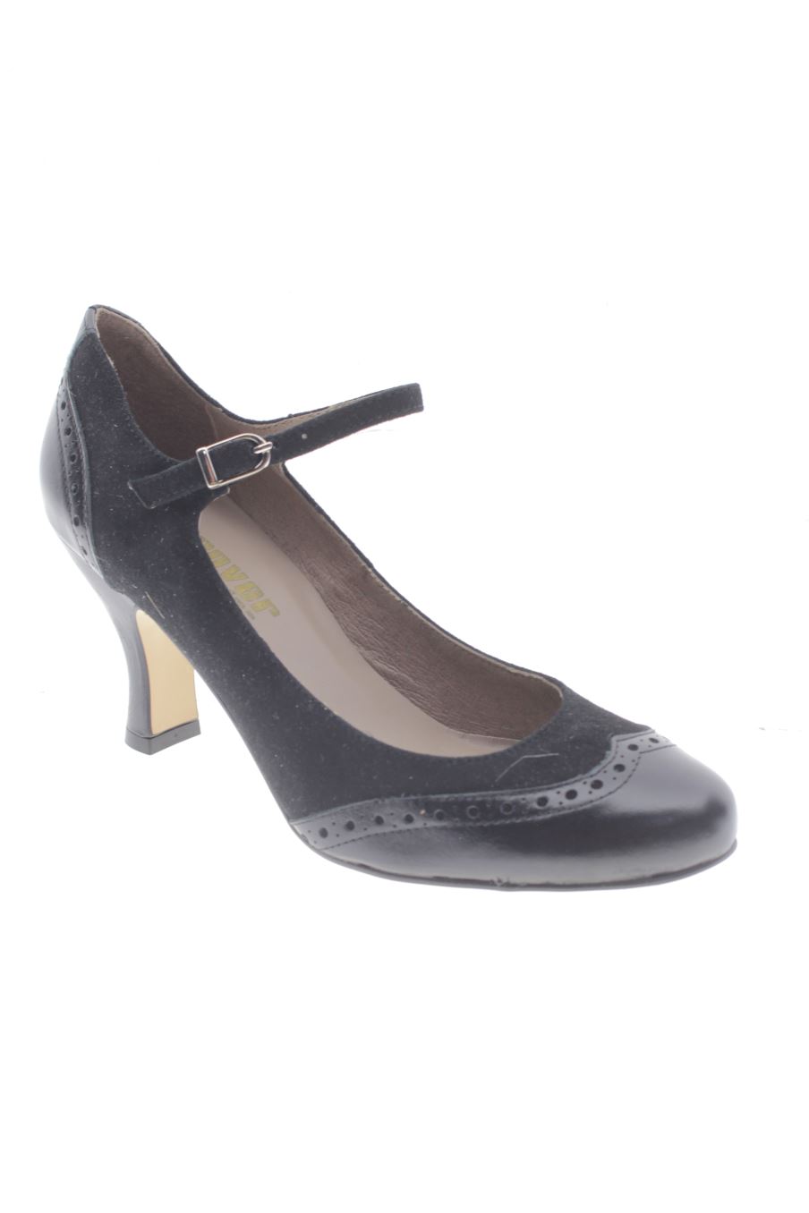 Zapatos de tacon de strover de la talla 38, de color negro de