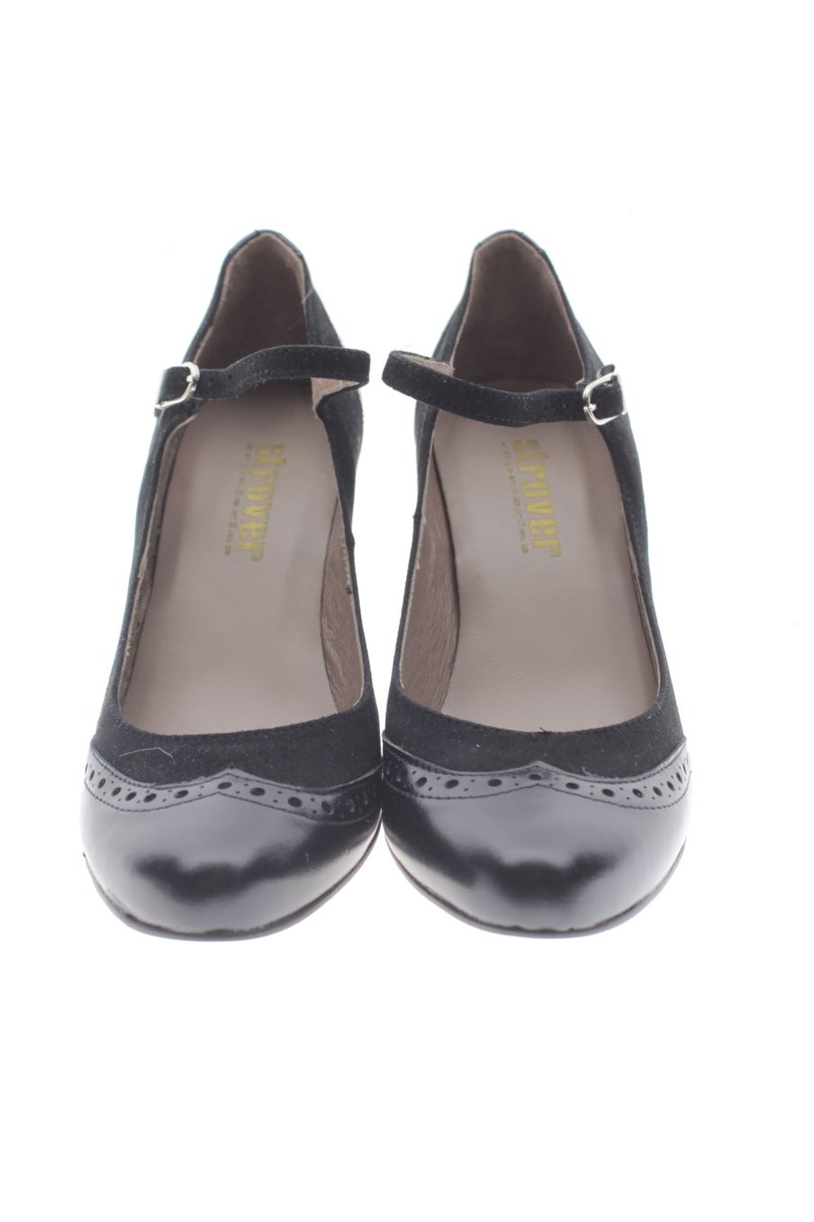 Zapatos de tacon de strover de la talla 38, de color negro de