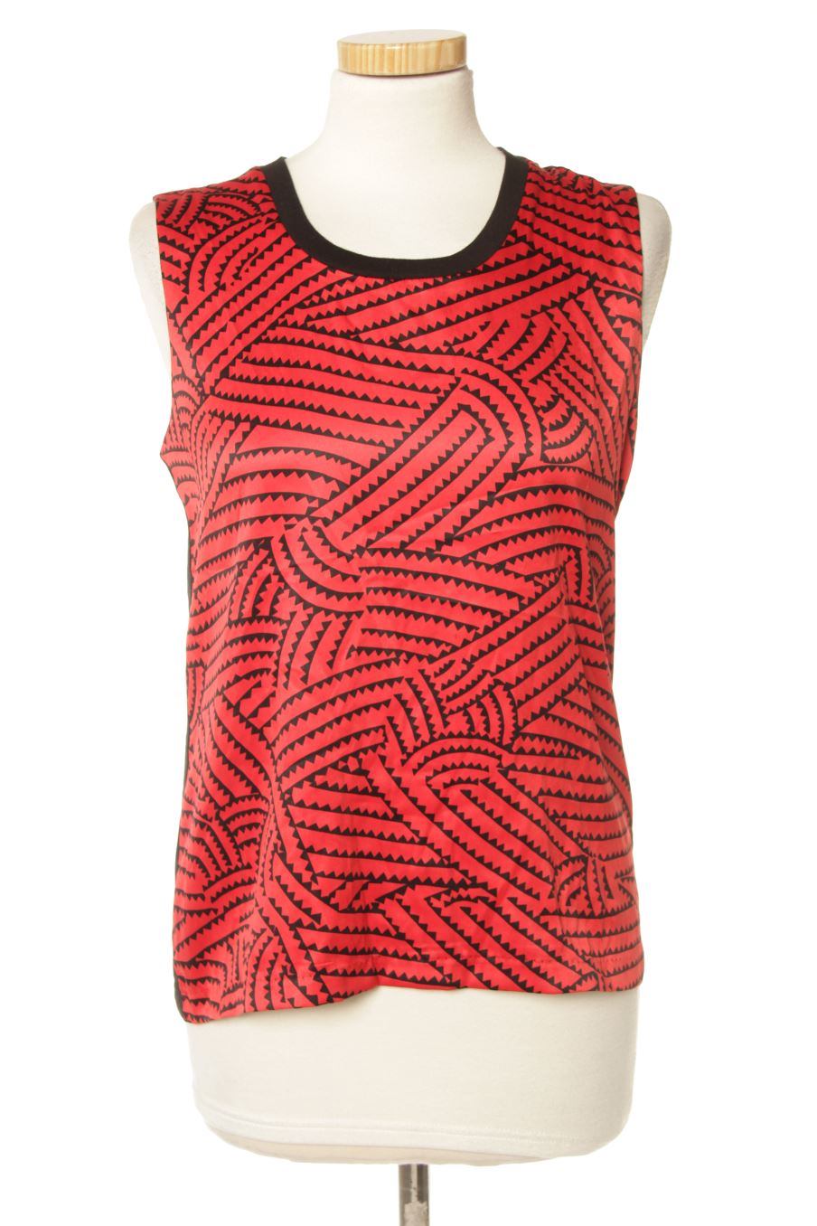 Top BIMBA Y LOLA de la taille XS, de couleur rouge