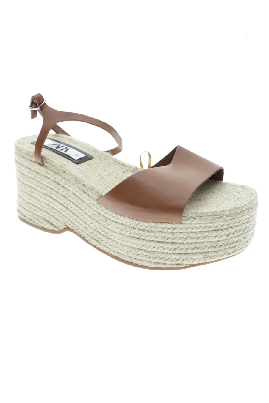 Plataformas de Zara de la talla 41, de color marrón de
