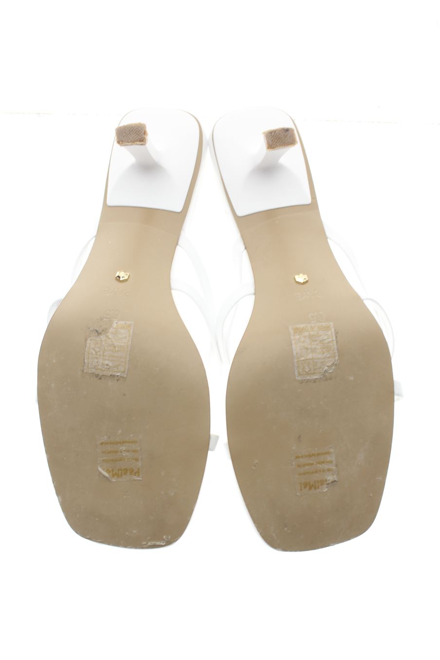 Sandalias tacon de Raye de la talla 37, de color blanco de