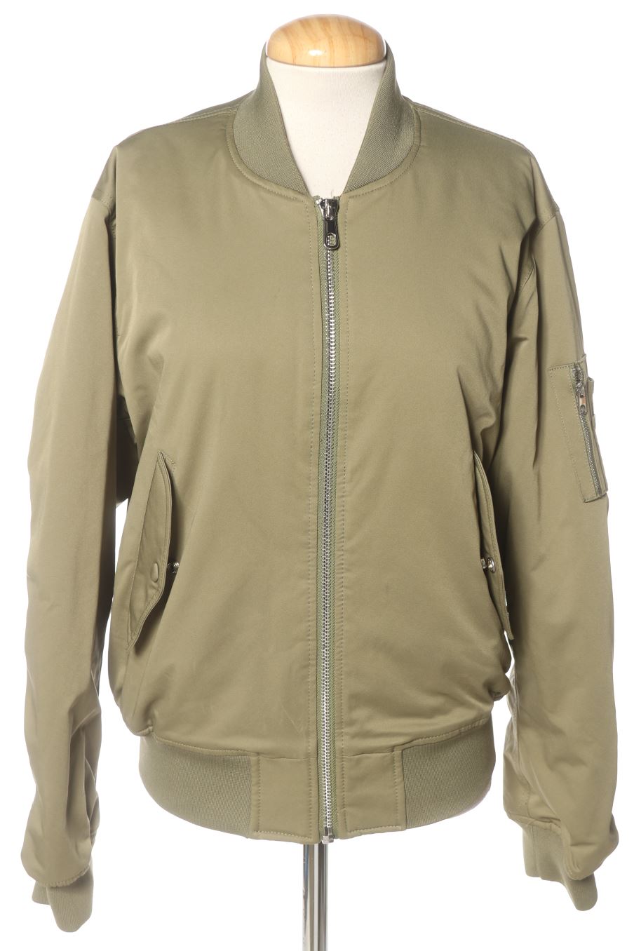 Cazadora de Mango de la talla XS, de color verde