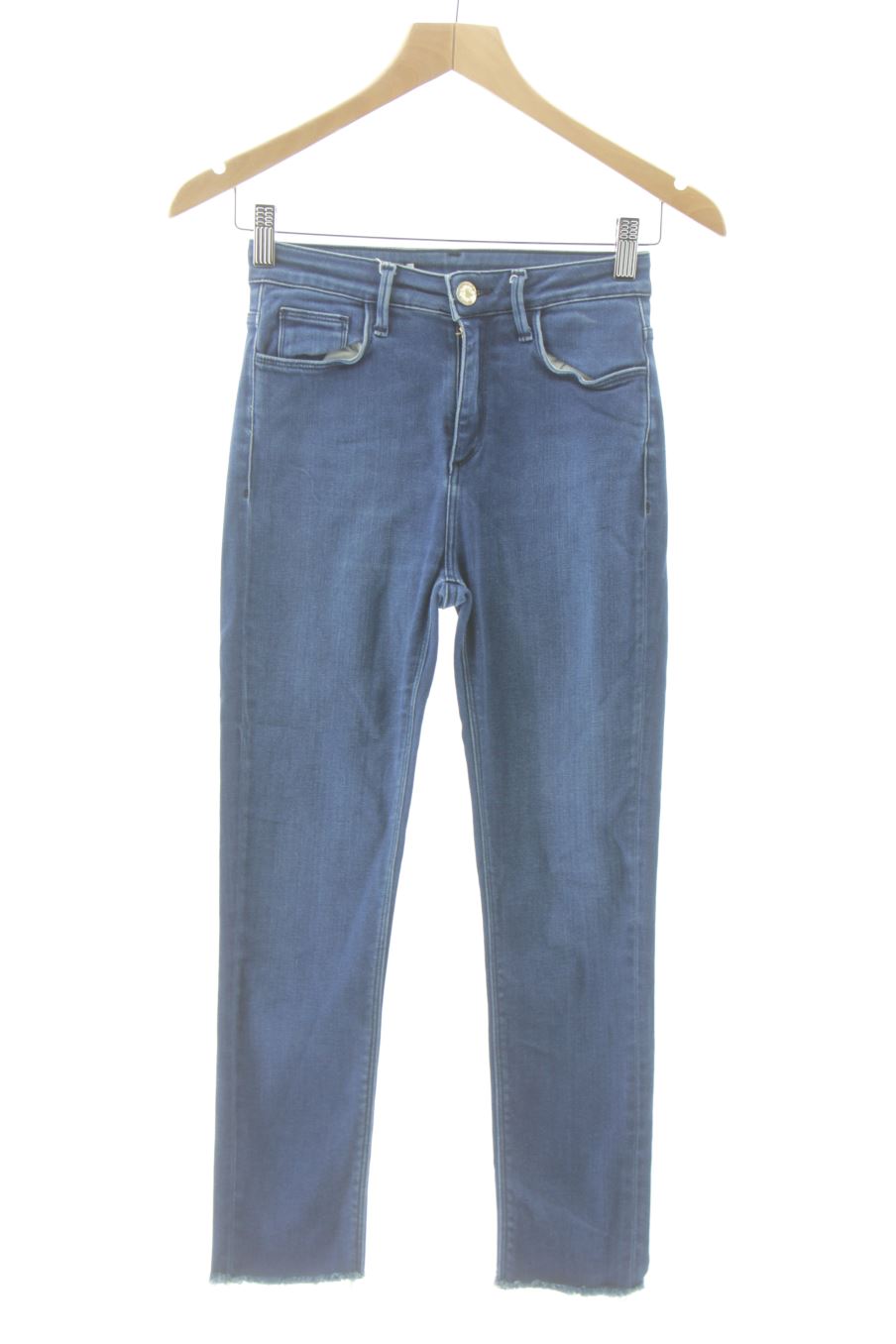 Jeans de Uterqüe de la talla 34, de color blu
