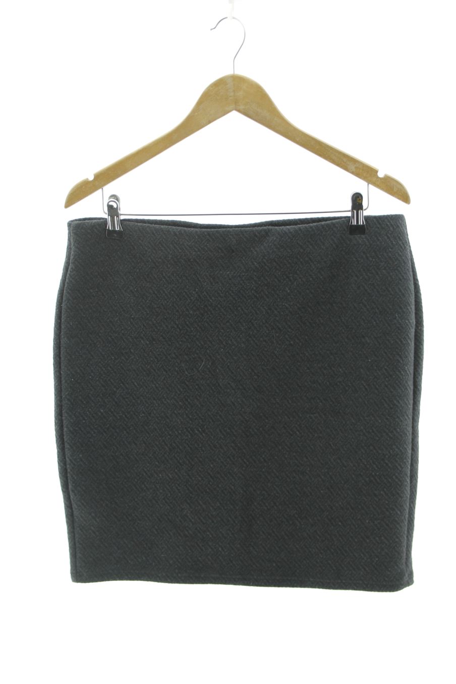 Falda de Promod de la talla XL, de color gris