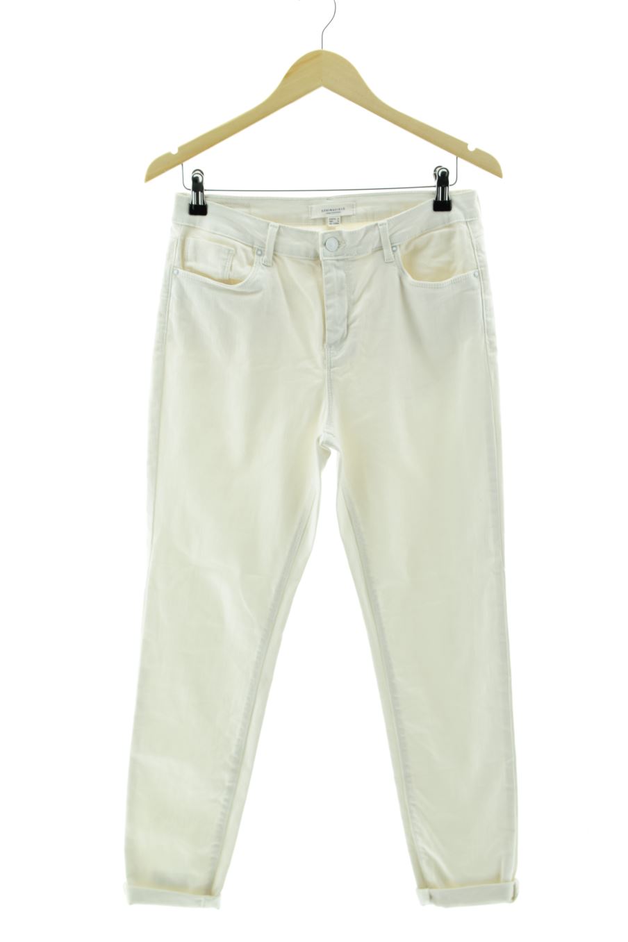 Jeans Springfield de la taille 42, de couleur beige de denim