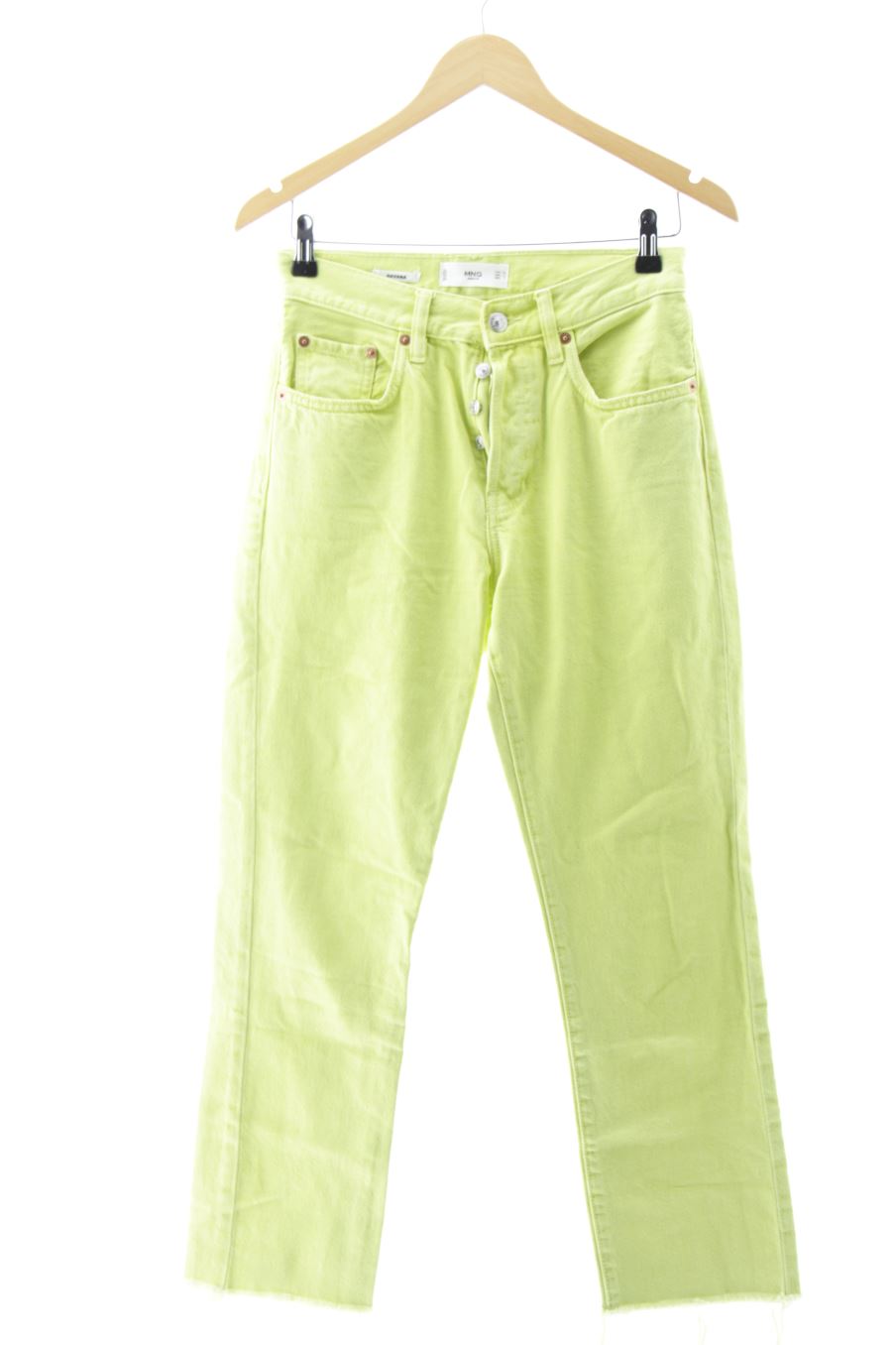 Jeans de Mango de la talla 34, de color verde