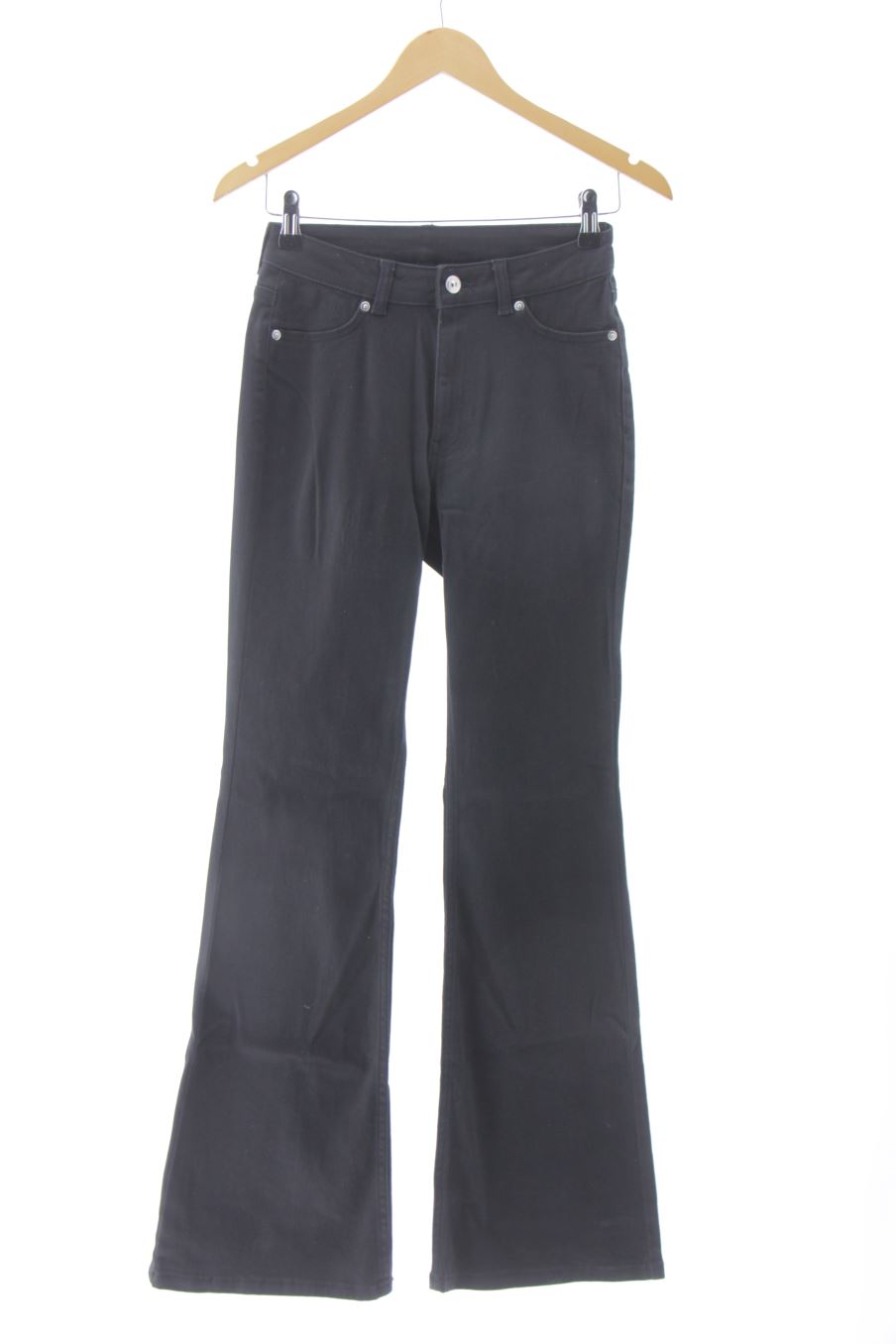 Jeans H&M de la taille 34, de couleur noir de denim