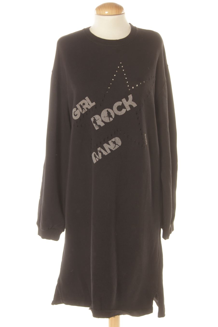 Robe casual Animosa de la taille L, de couleur noir