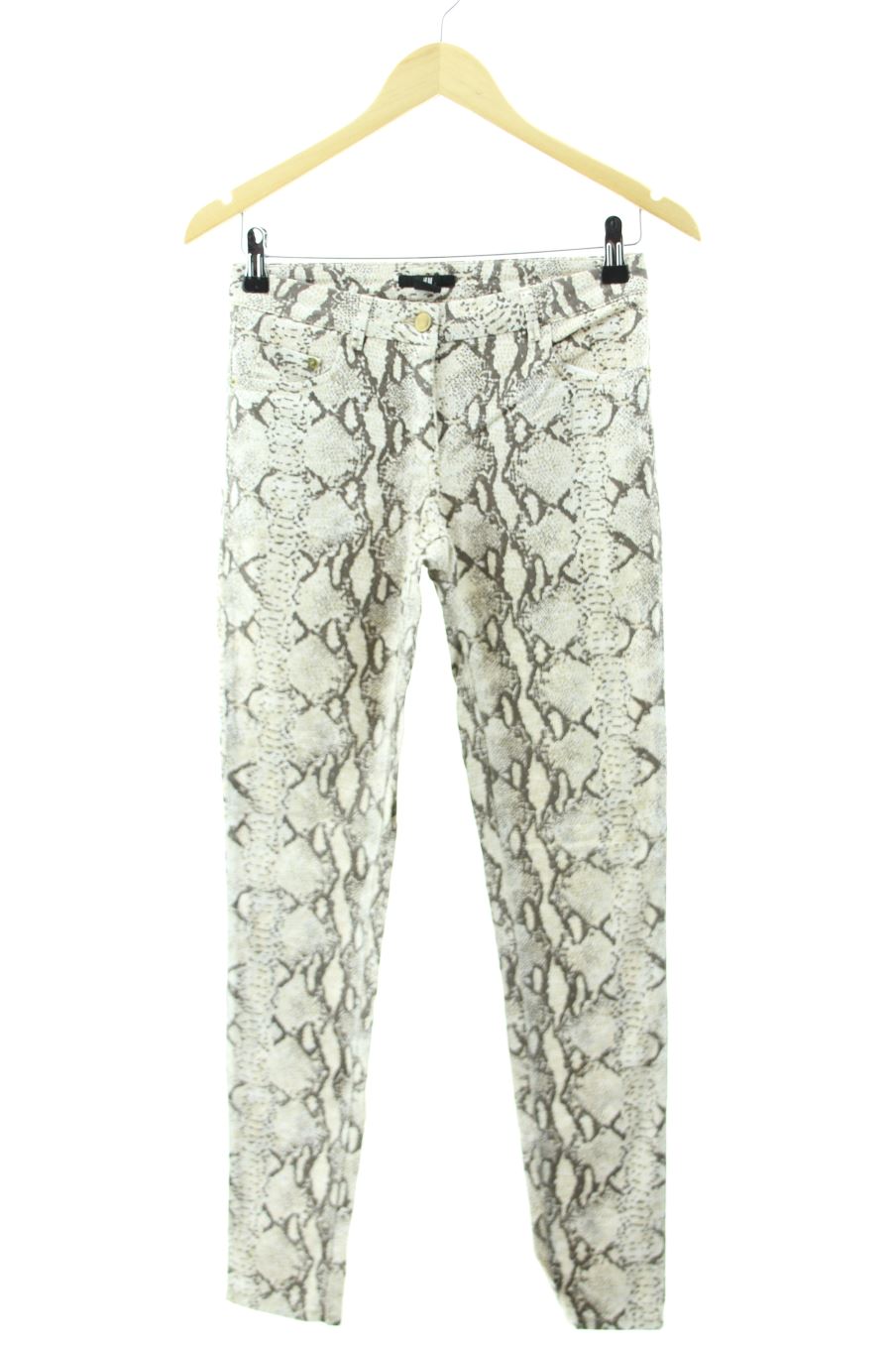 Jeans H&M de la taille 34, de couleur animal print de denim