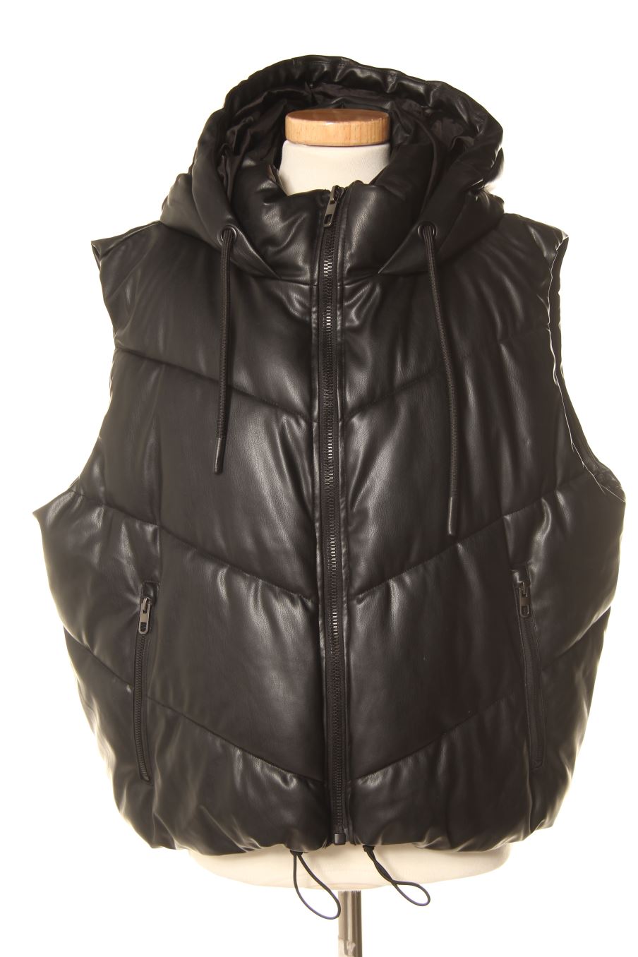 Veste sans manches Zara de la taille L, de couleur noir