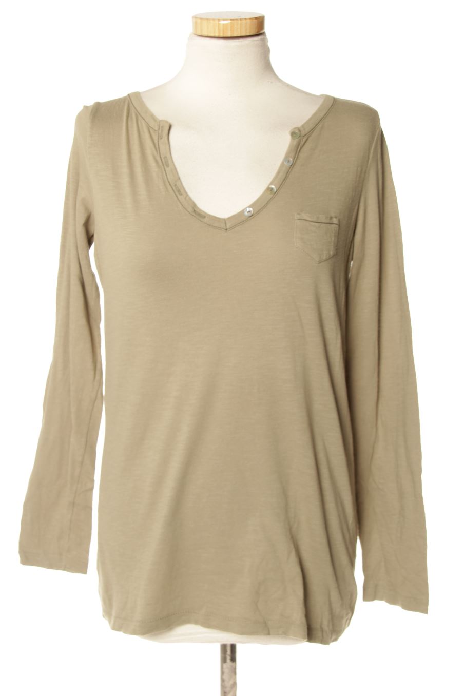 Camiseta de manga larga de Benetton de la talla M, de color verde