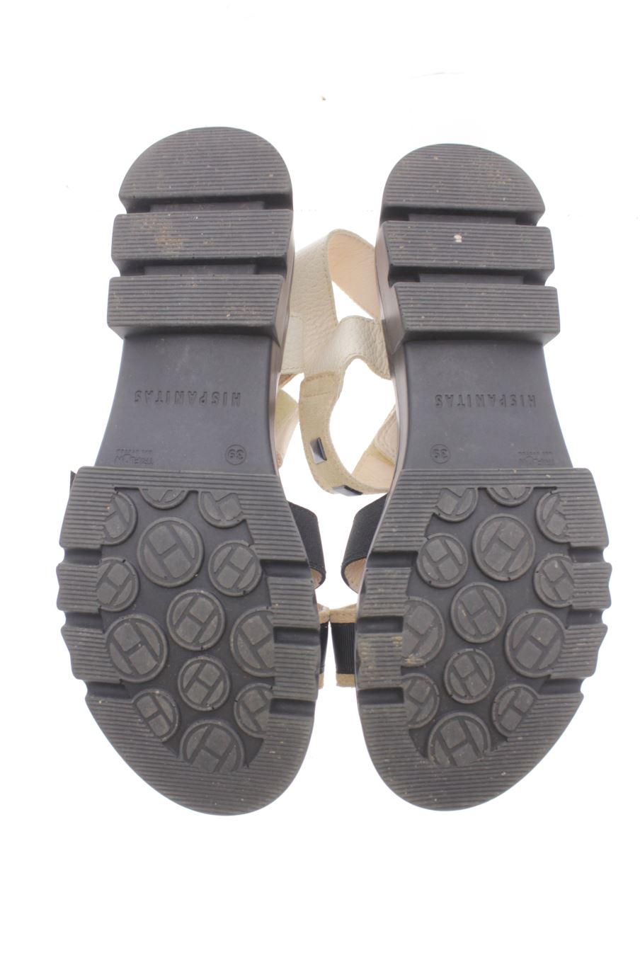 Sandalias planas de Hispanitas de la talla 39, de color beige de