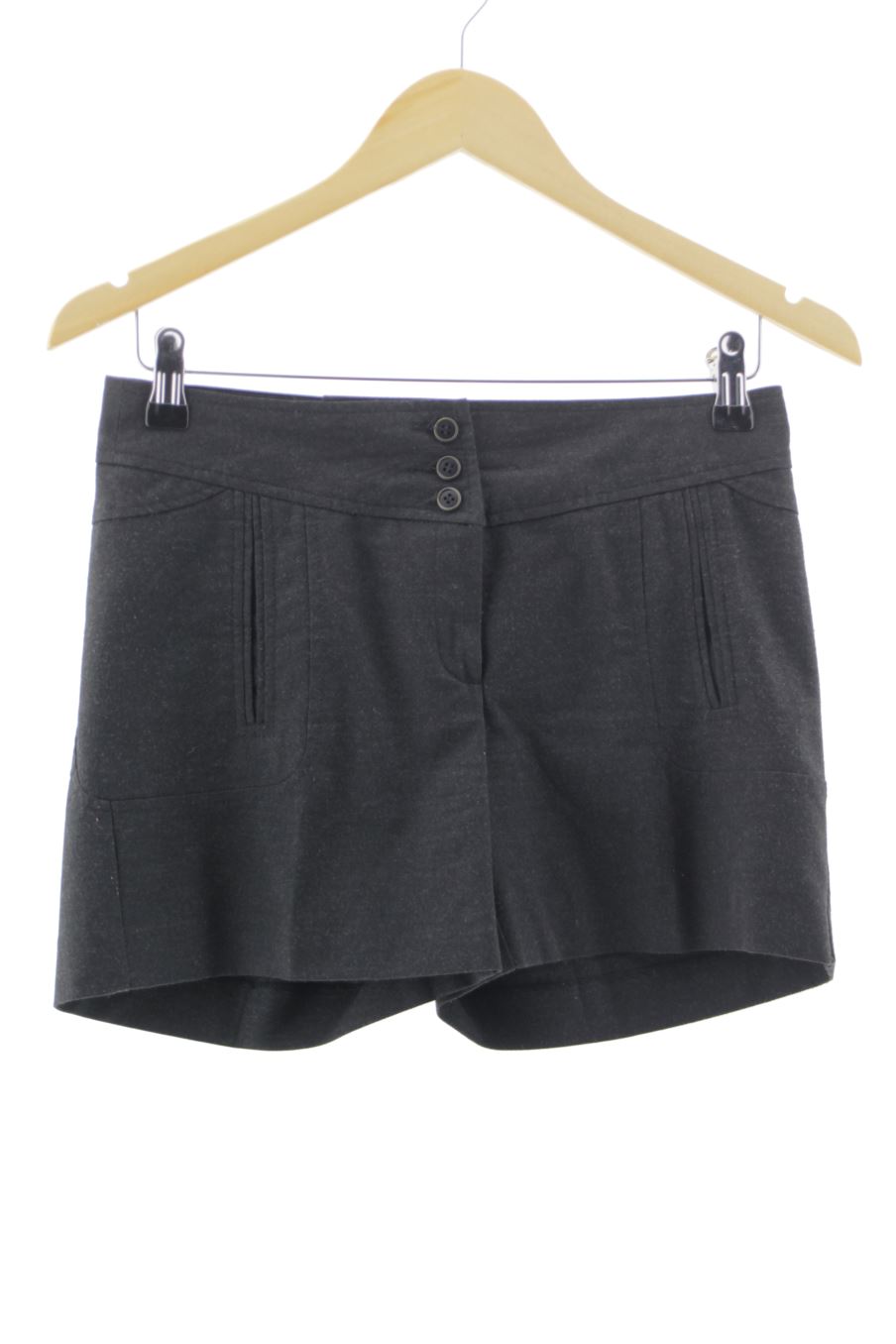 Pantalón corto de Mango de la talla 34, de color gris