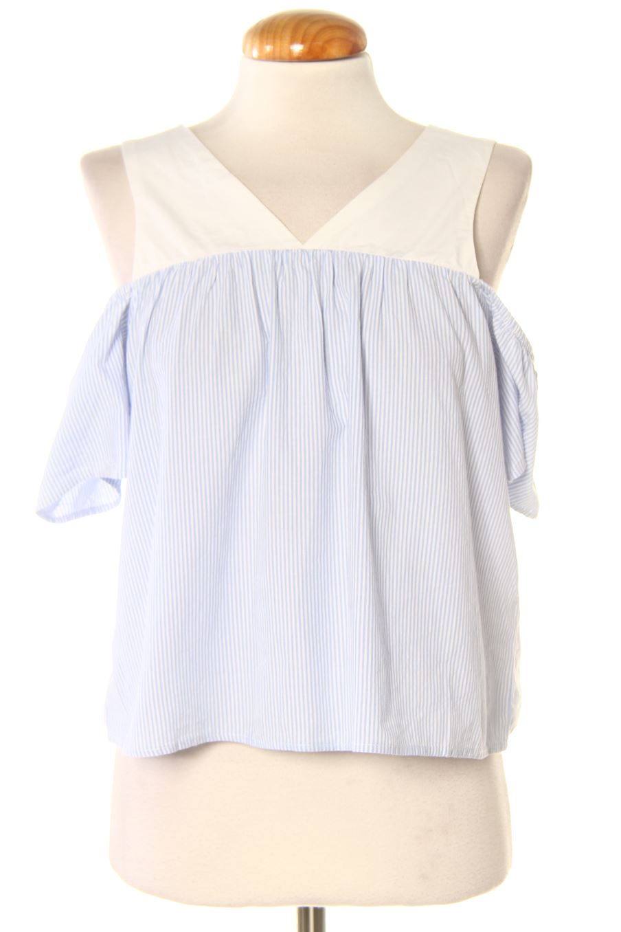 Blouse à manches courtes Pull & Bear de la taille S, de couleur rayures