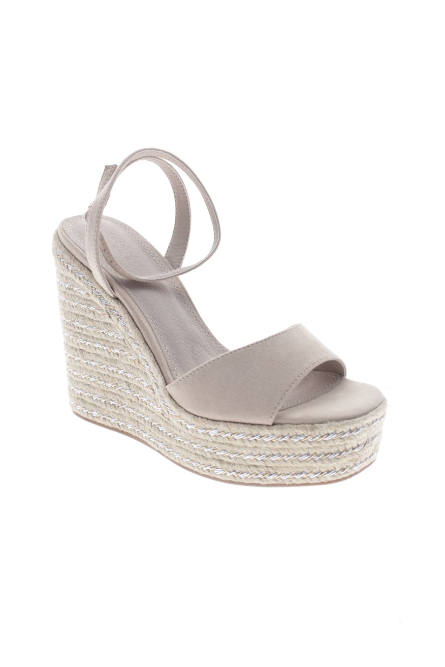 Sandalias tacon de ASOS de la talla 39, de color beige