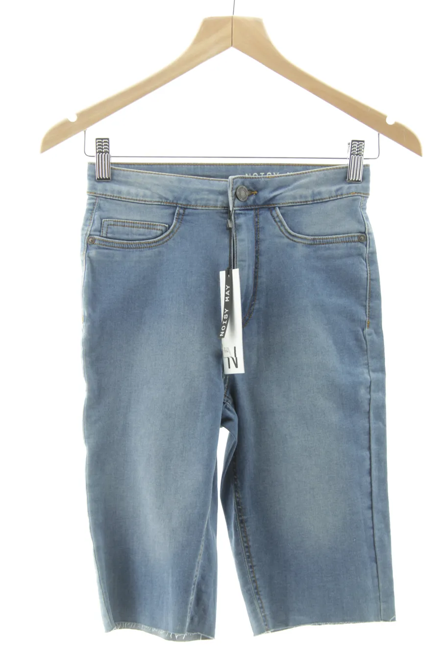 Shorts Noisy may de la taille S, de couleur bleu de denim