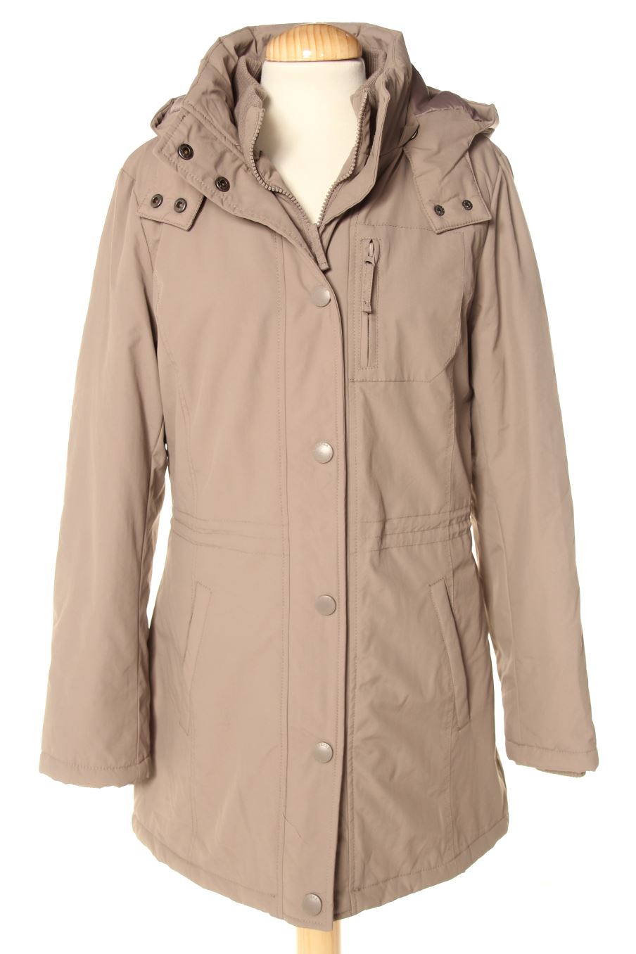 Abrigo de Carrera de la talla M, de color beige