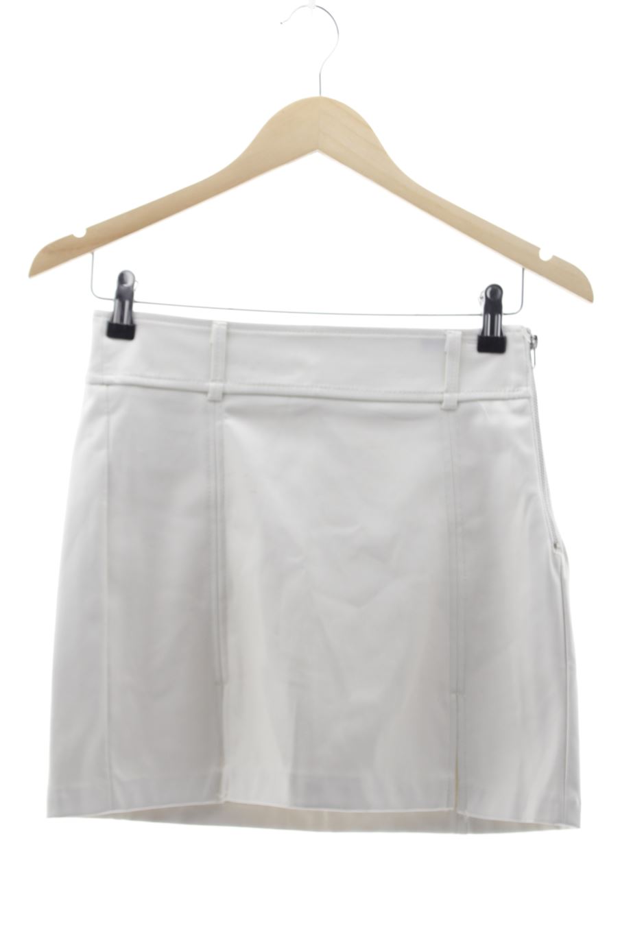 Jupe Bershka de la taille S, de couleur blanc de synthétique
