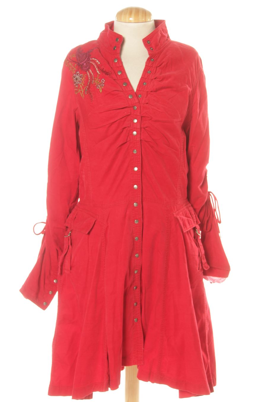 Robe casual St-martins de la taille M, de couleur rouge