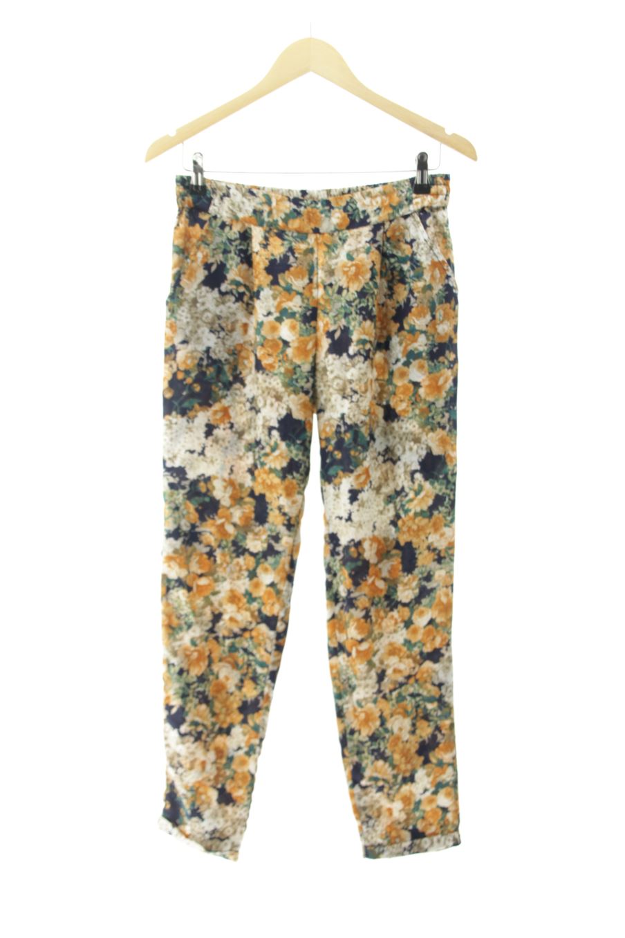 Pantalon Casual Stradivarius de la taille S, de couleur fleurs