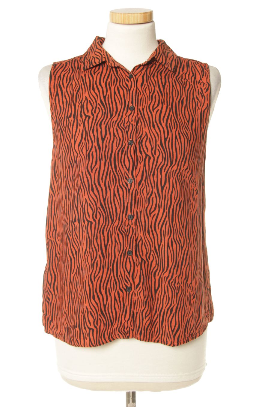 Camisa sin mangas de Easy wear de la talla XS, de color animal print