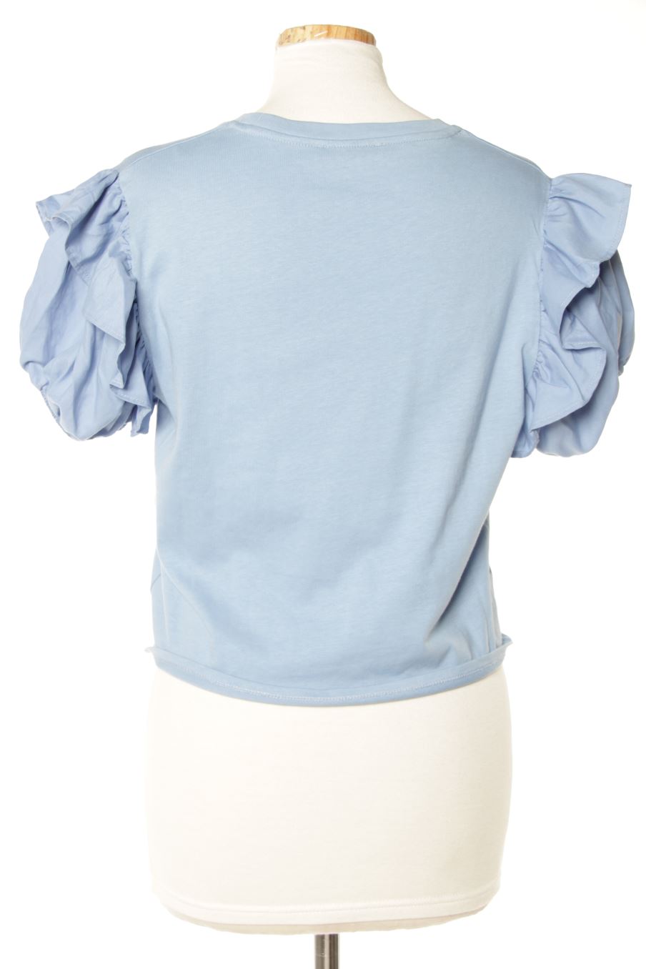 T-shirt Zara de la taille M, de couleur bleu