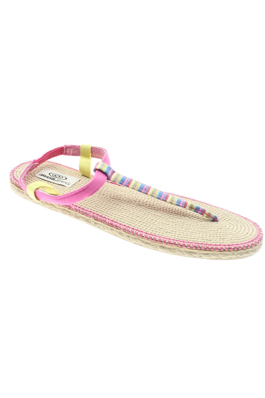 Sandalias planas de Brasileras de la talla 40, de color rayas de