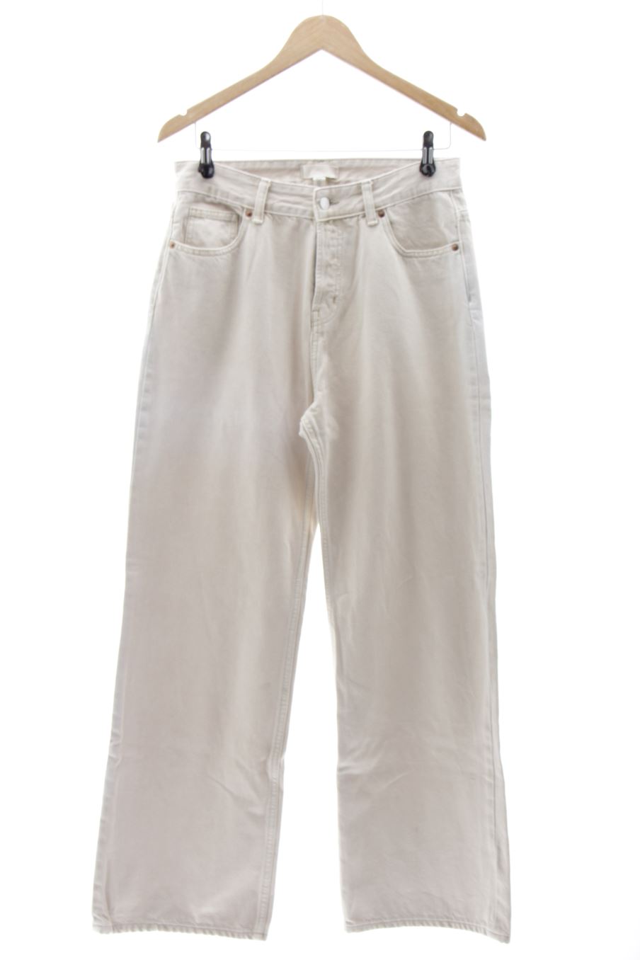 Jeans H&M de la taille 40, de couleur beige de denim