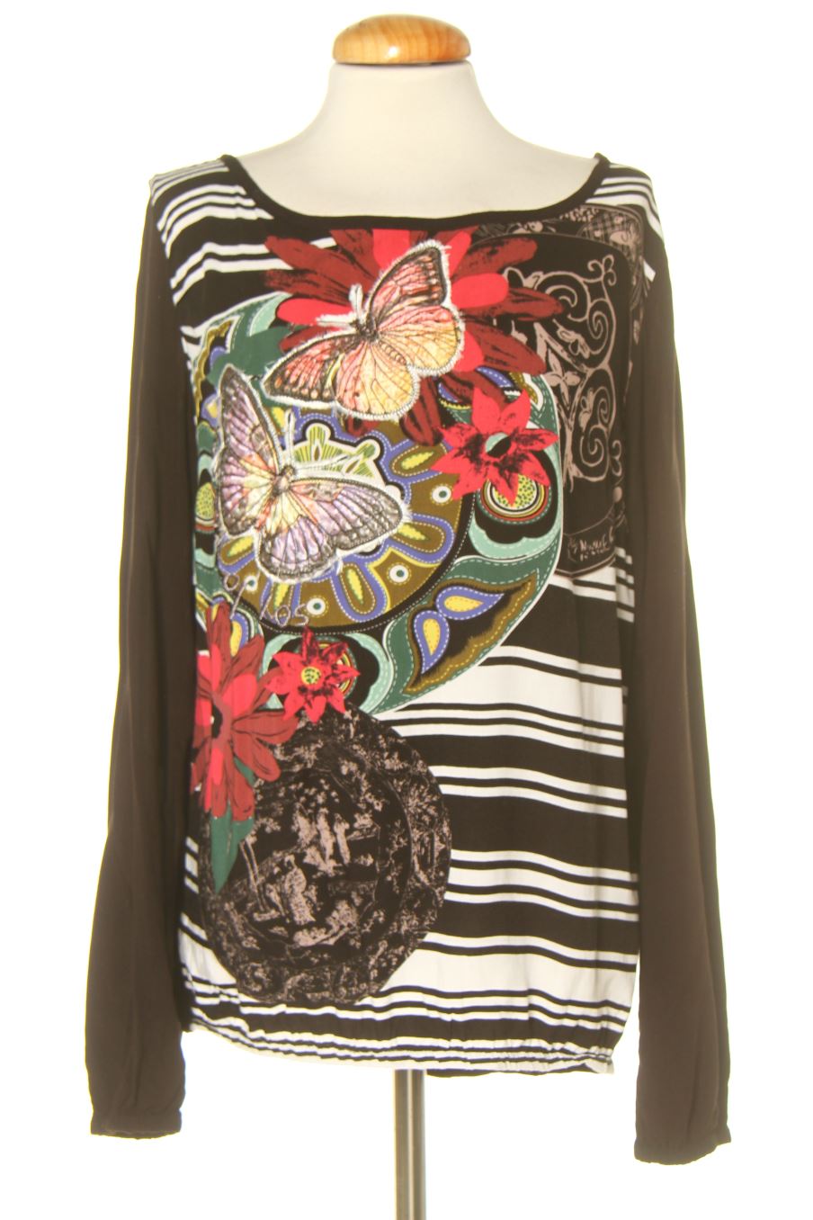 Blouse à manches longues Desigual de la taille M, de couleur imprimés