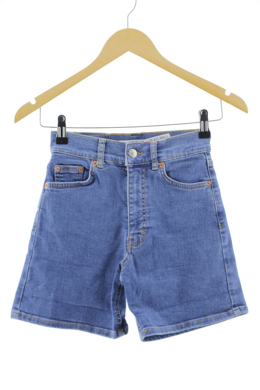 Shorts Pull & Bear de la taille 32, de couleur bleu de denim