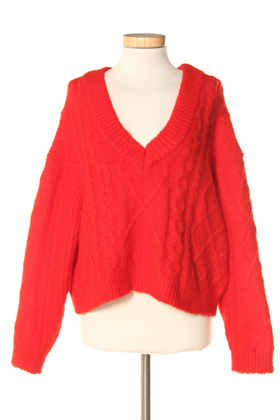 Pulls Pull & Bear de la taille XS, de couleur rouge