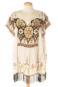 Blouse à manches courtes XL Anthropologie